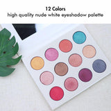 12 High Quality White Shimmer Eyeshadow Palette