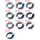 Colorful Imitation Mink Hair 18mm Fried Hair False Eyelashes