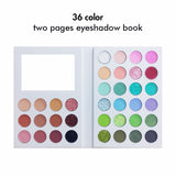 Hot Sale 36 Color Two Pages Eyeshadow Book