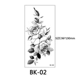 40 Kinds of Sketch Flower Tattoo Stickers