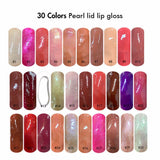 Neutral 30 Color Pearl Lip Gloss / Lip Gloss Wholeasle Logo Custom