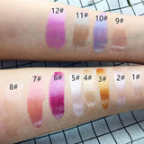 12 Color Gold Tube Metallic Lip Gloss / Lipgloss Shiner Wholesale - MSmakeupoem.com