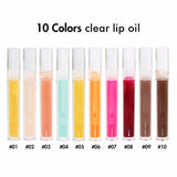 10 Colors Clear Lip Oil Customized Logo - MSmakeupoem.com