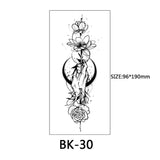 40 Kinds of Sketch Flower Tattoo Stickers