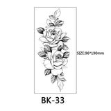 40 Kinds of Sketch Flower Tattoo Stickers