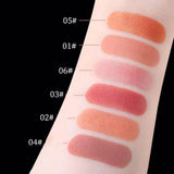 6 Colors Transparent Monochrome Blush