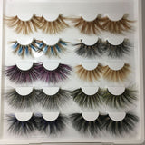 25mm 3D Mink Hair Colorful Eyelashes