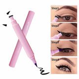 4 Kinds 2 in 1 Pink Tube Eyeliner Seal & Pen