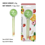 Fruit flavor lollipop 2 in 1 magic color changing lip oil & lip balm