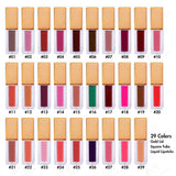 29 Colors Gold Lid Square Tube Liquid Lipsticks - MSmakeupoem.com