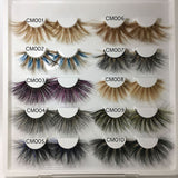 25mm 3D Mink Hair Colorful Eyelashes