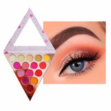 15 Colors Triangle Blush Eyeshadow Palette - MSmakeupoem.com