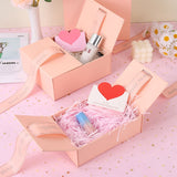 High quality gift box bundled with pink ribbon