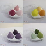 4 colors love box makeup sponge