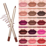 15 colors gold tube lip liner