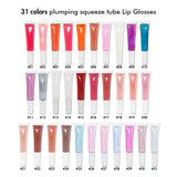 31 colors plumping squeeze tube Lip Glosses