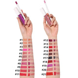 21 colors liquid lipstick & lip liner set with transparent box