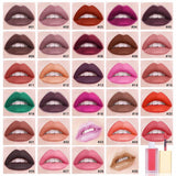 29 Colors Gold Lid Square Tube Liquid Lipsticks - MSmakeupoem.com