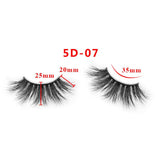 25mm 5D Cross Thick Mink Hair False Eyelashes #01-#33