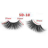 25mm 5D Cross Thick Mink Hair False Eyelashes #01-#33