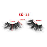 25mm 5D Cross Thick Mink Hair False Eyelashes #01-#33