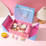 High quality fade color double open gift box