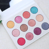 12 High Quality White Shimmer Eyeshadow Palette