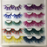 25mm 3D Mink Hair Colorful Eyelashes