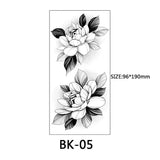 40 Kinds of Sketch Flower Tattoo Stickers