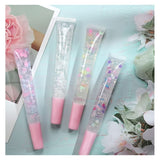 10 Colors Glitter Transparent Slim Tube Lip Gloss