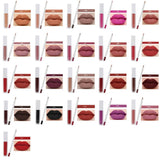 21 colors liquid lipstick & lip liner set with transparent box