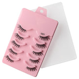 5 pairs of thick, curly and soft false eyelashes