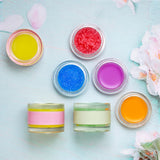 6 colors Lip Care Double Jelly Lip scrub Lip Mask (small granule)