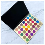 35 Colors Paper Black Eyeshadow Palette - MSmakeupoem.com