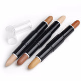 3 Kinds of Double-headed Highlight Concealer Contouring Stick - MSmakeupoem.com