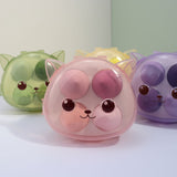 4 colors cat box makeup sponge