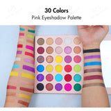 30 Colors Pink Eyeshadow Palette - MSmakeupoem.com