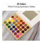 35 Colors White Printing eyeshadow pallete - MSmakeupoem.com