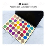 35 Colors Paper Black Eyeshadow Palette - MSmakeupoem.com