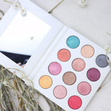 12 High Quality White Shimmer Eyeshadow Palette