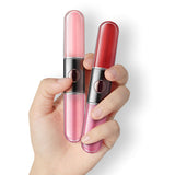 4 Colors 2 in 1 Dual Ended Liquid Matte Lip Gloss Lip Oil