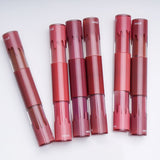 6 Colors Double-headed Non-stick Cup Liquid Lipstick & Matte Velvet Lip Glaze