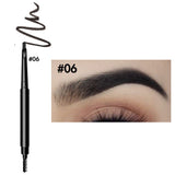 6 colors black 3D eyebrow pencil