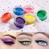 21 Colors Fluorescent Water-based Eyeshadow Powder - MSmakeupoem.com