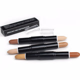 3 Kinds of Double-headed Highlight Concealer Contouring Stick - MSmakeupoem.com