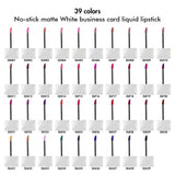 34 colors Moisturizing and plump White business card lip gloss（#23-#34）