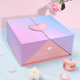 High quality fade color double open gift box