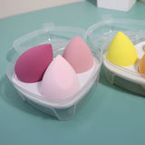 4 colors love box makeup sponge