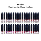 34 colors Black gradient tube lip gloss（#23-#34）