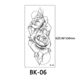 40 Kinds of Sketch Flower Tattoo Stickers